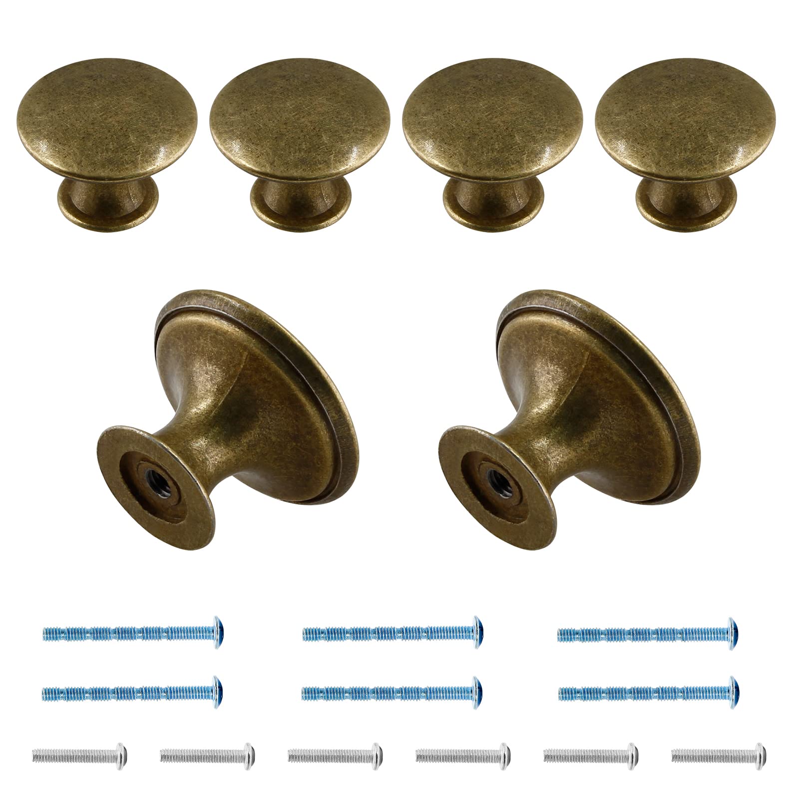 Brass Cabinet Knobs - 12 Pack -11