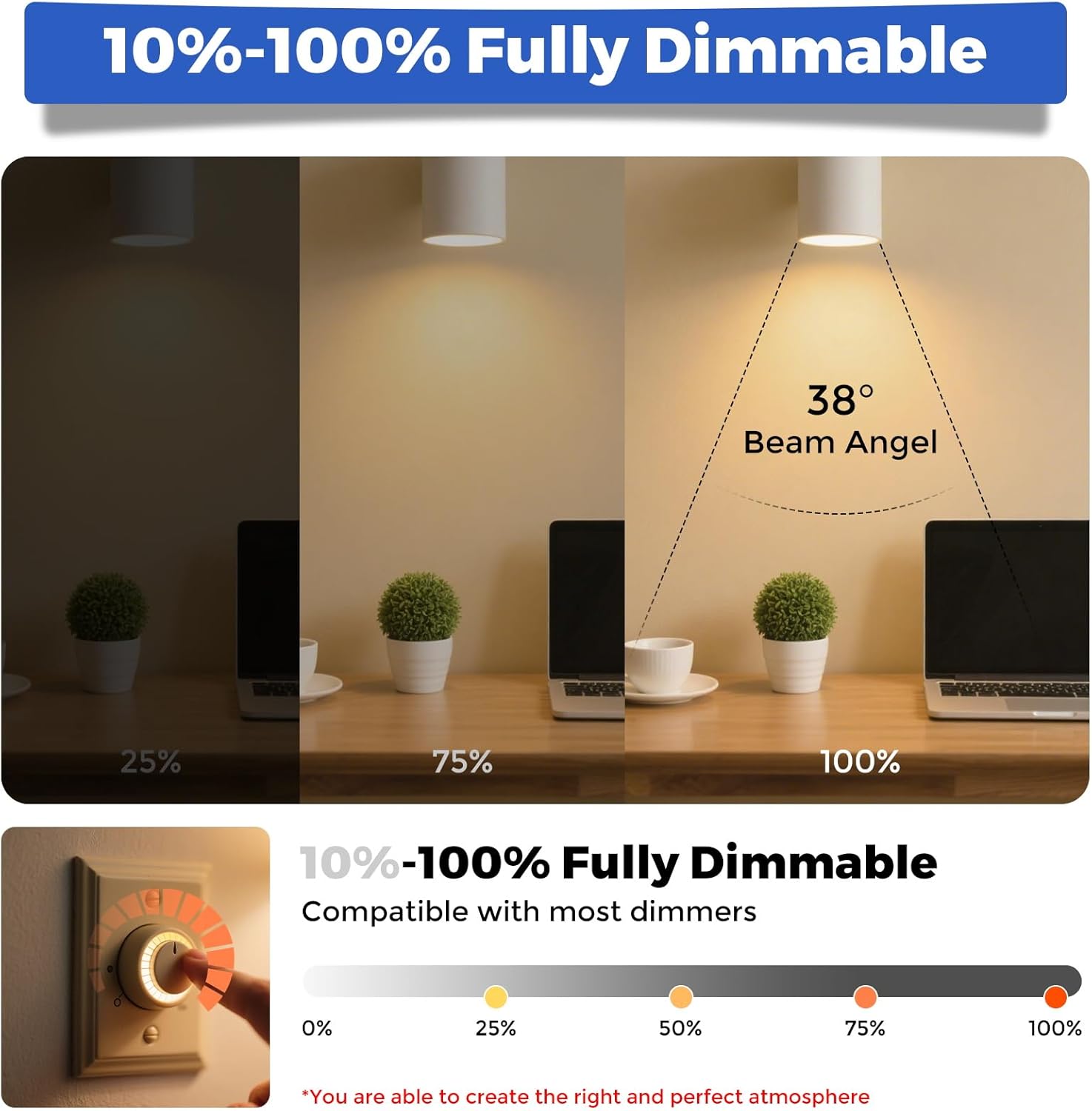 Gardencoin MR16 LED Light Blub, 5W 2700K Warm White 450 Lumens Dimmable, Aluminum Housing, Low Voltage 12V Input,GU5.3 bi-pin Light Bulbs for Landscape &Accent Lighting, Indoor/Outdoor Use,12-Pack - Image 6