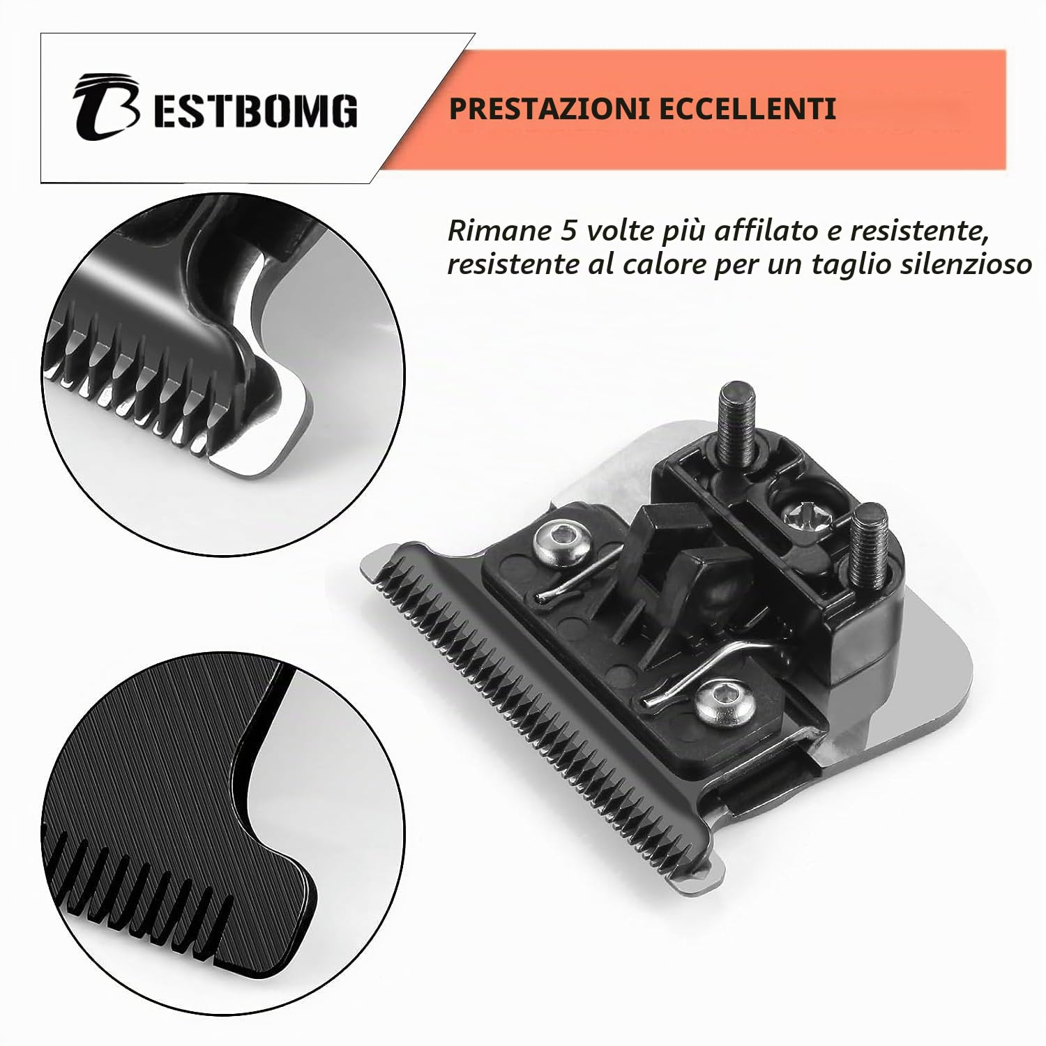 FX707B Lame di ricambio DLC compatibili con i trimmer BaBylissPRO FX787 e FX726, 2 unità