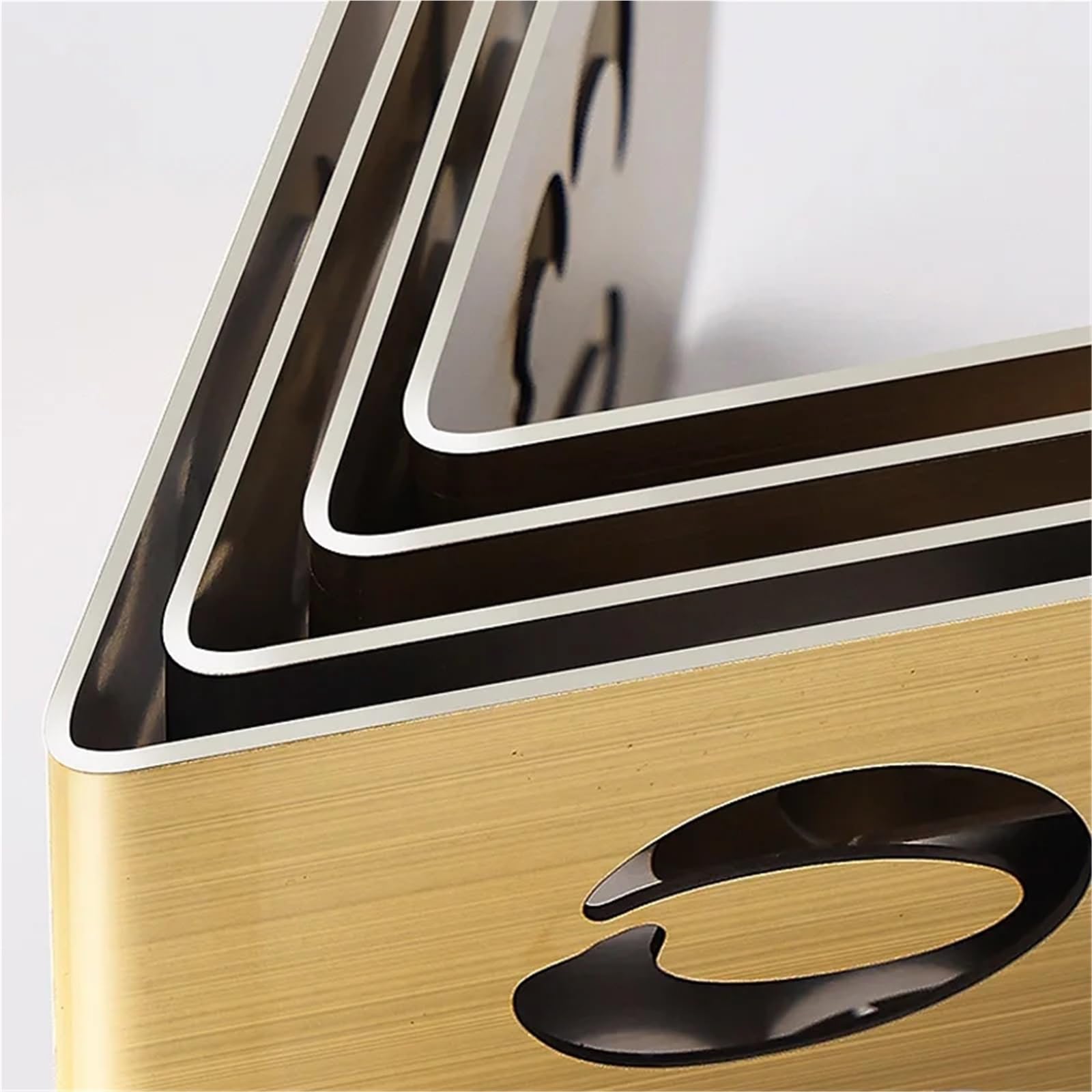 5 uds. De números de mesa huecos acero inoxidable, letrero escritorio, soporte Metal, placas, carteles asiento for Hotel, restaurante, cafetería y Bar Para Restaurantes Y Cafeterías(06 to 10,11x8cm)