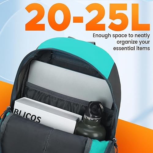 Miniatura 5 de sunhiker Mochila pequeña para ciclismo, senderismo, resistente al agua, mochila de viaje ligera M0714 (verde aguamarina)