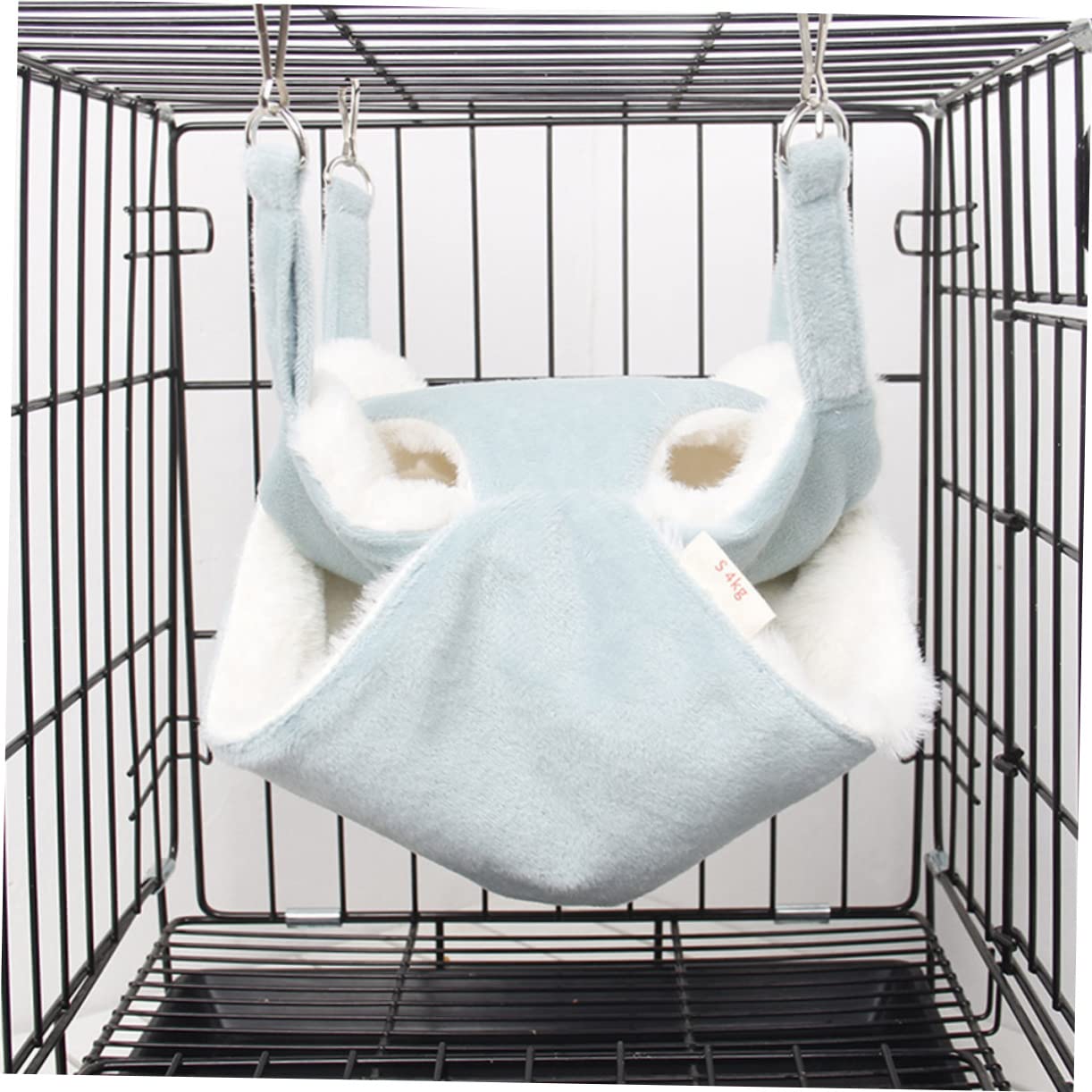 VANZACK 3piezas Hamster Hammock Colgante De Doble Franela para Cama con Ganchos para Hámsters y Roedores Aislante para Invierno y