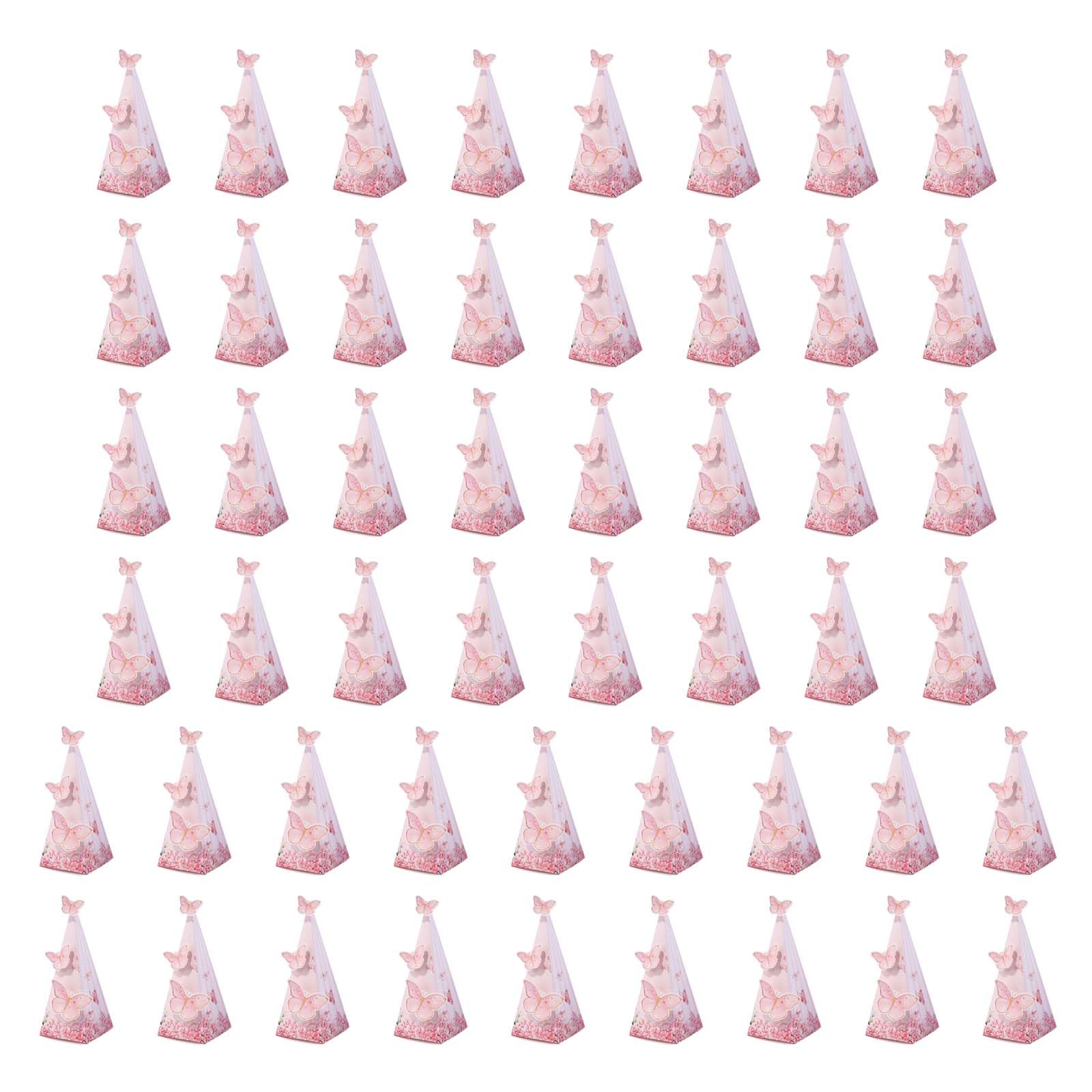 Kalttoy B 50 Pieces Utterfly Themed Sugar Oxes Candies Storage Organizers For Wedding And Irthday Celebration Party Supplies Utterfly Favor Oxes