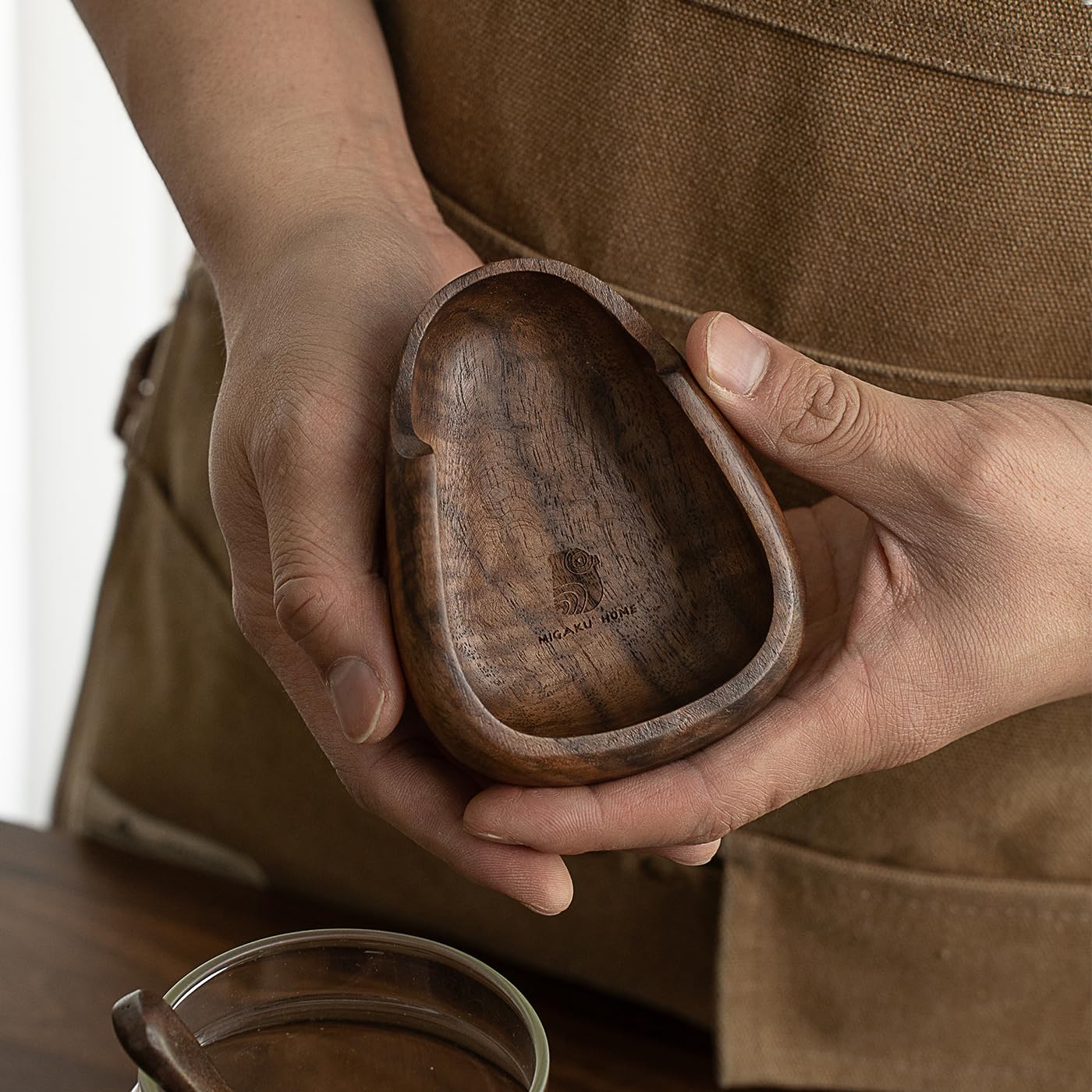 Coffee Bean Dosing Cup & RDT Spray Bottle Set - Walnut Wood Espresso Accessories Kit with Static Reduction Spray, Measuring Tray for Coffee/Tea image 9 of 9 B0F5PZQWBD