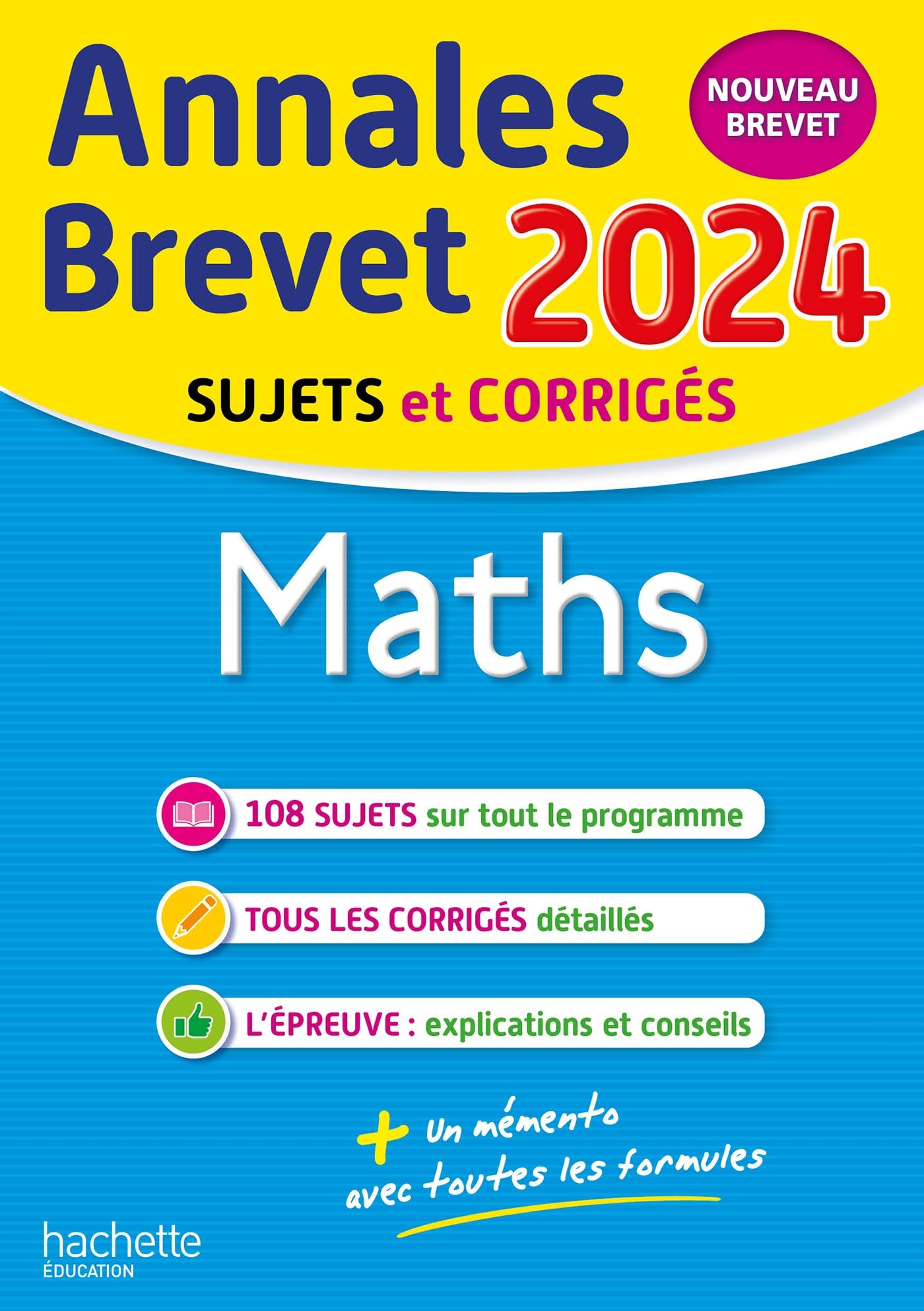 Annales BREVET 2024 - Maths: Sujets et corrigés