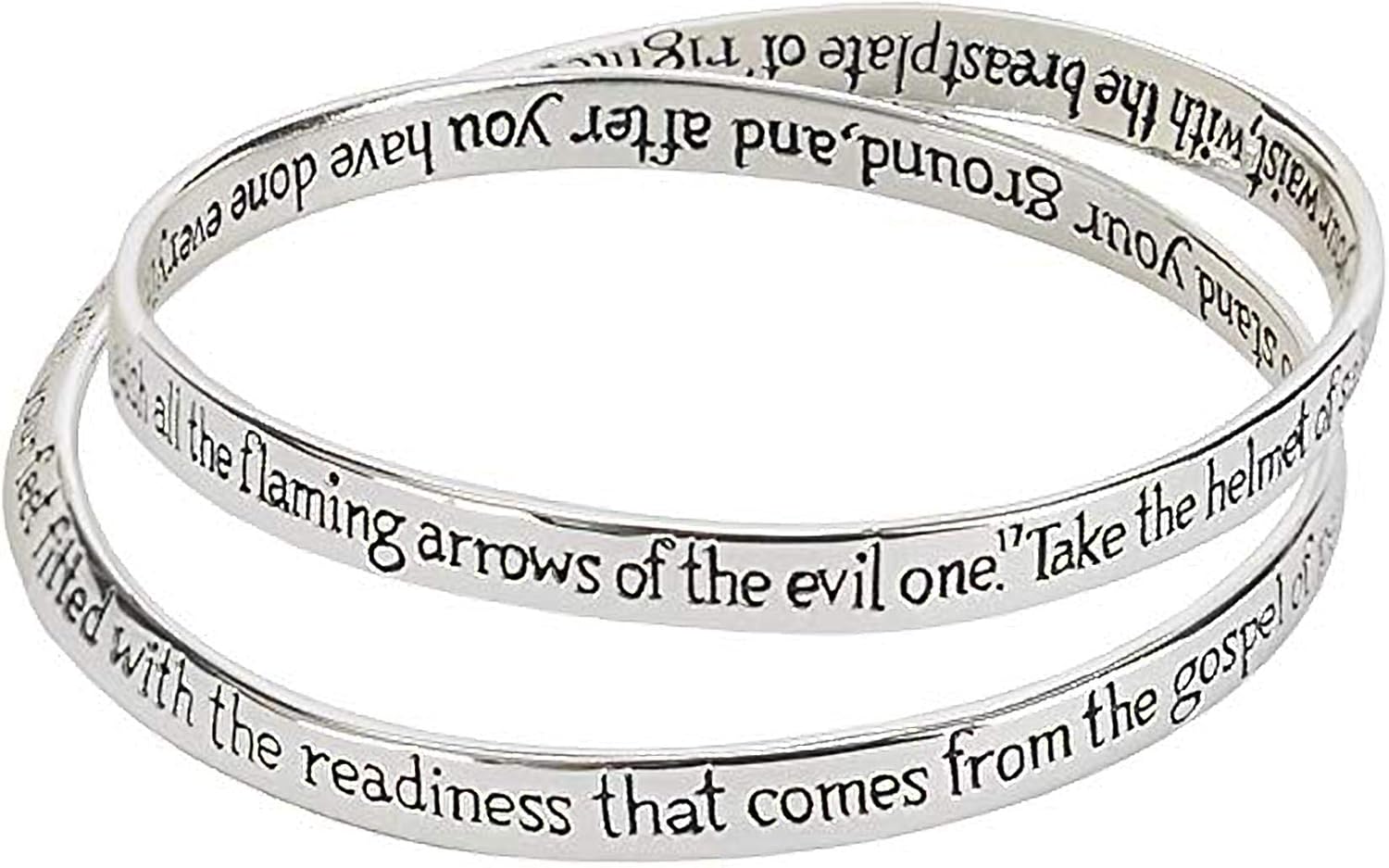 Cross Double Mobius Bracelet - Full Armor of God Ephesians 6:13-17