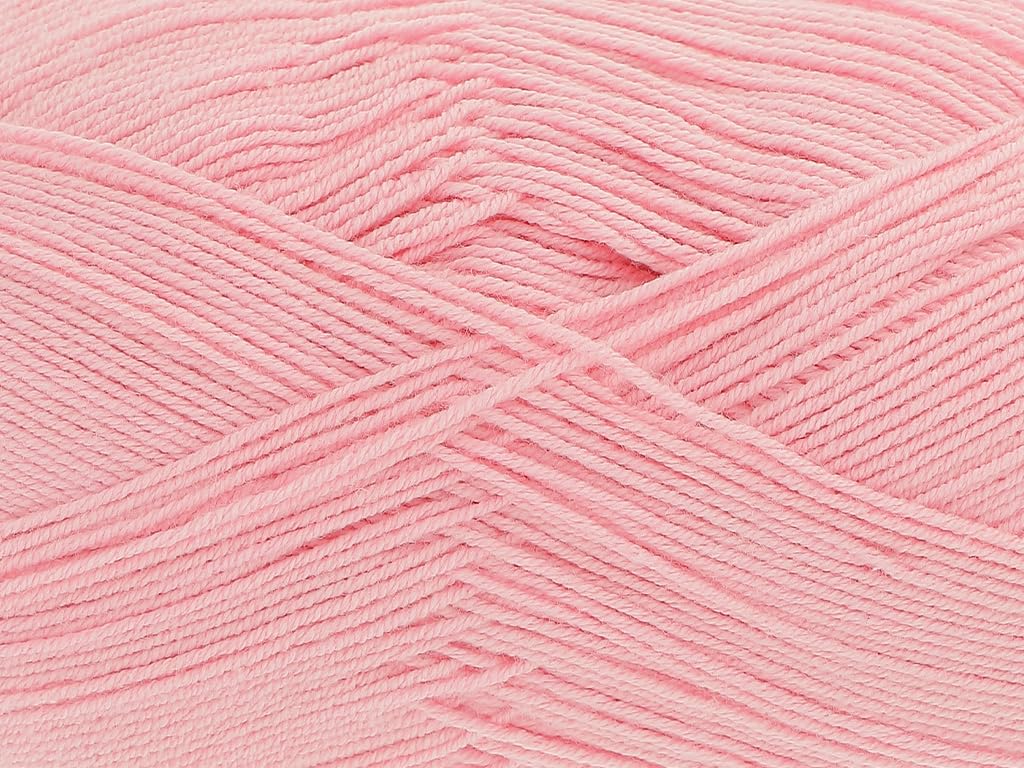 King Cole Cotton Socks 4 Ply Yarn - 100g Ball - Breathable Cotton Blend Knitting Wool for Socks, Shawls and Garments - Self-Patterning (4762 Rose) — image 1
