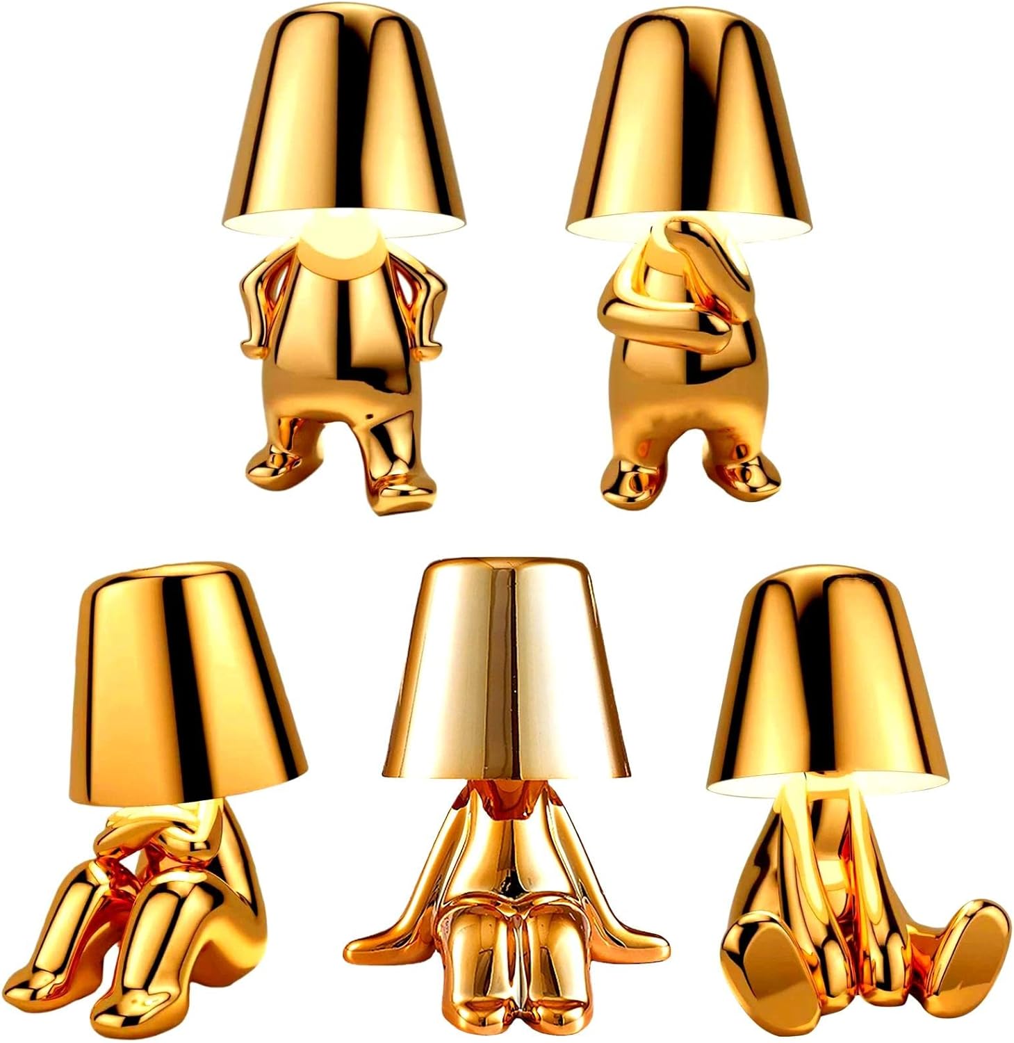 Brabola Thinker Lamp Collection, Cordless Statue Lamp Mr Gold Touch