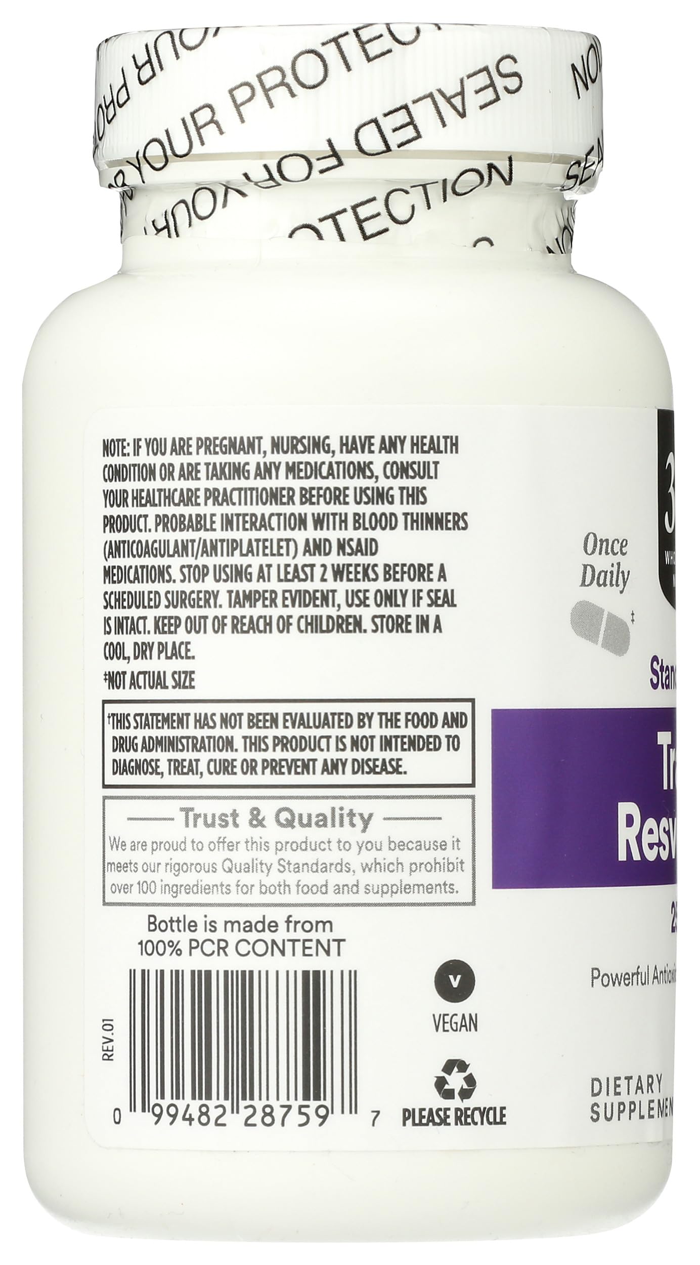 365 by Whole Foods Market, Transresveratrol 250Mg, 60 Vegg Capsules — Amazon image 4