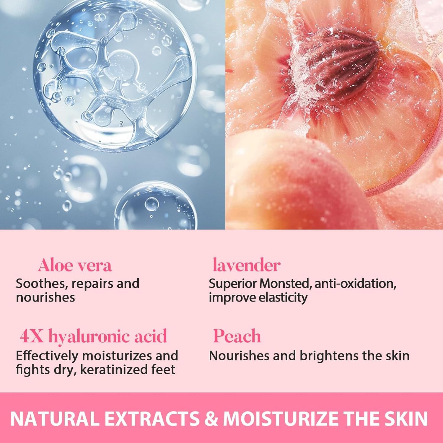 iYOGIzz Foot Peel Mask for Dead Skin Removal, Exfoliating Callus Remover Spa Treatment, Deep Nourishing Skin Renewal for Dry Cracked Feet for Men & Women (Cherry) 1