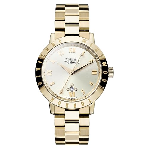 Vivienne Westwood Bloomsbury Women's Quartz Watch with Analogue Display and Stainless Steel Bracelet - Gold/Gold