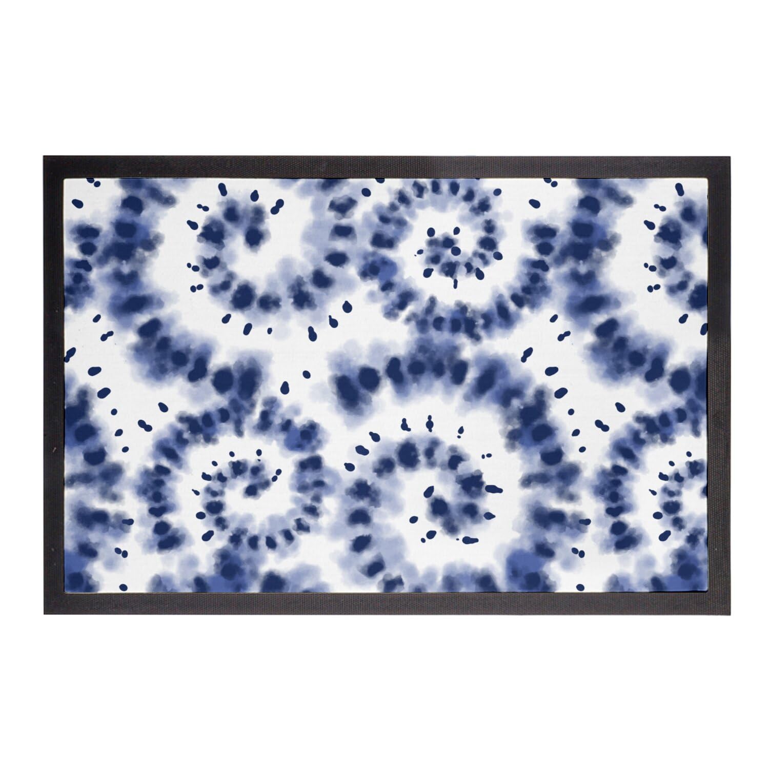 Paillasson absorbant motif japonais traditionnel Shibori 75x50cm