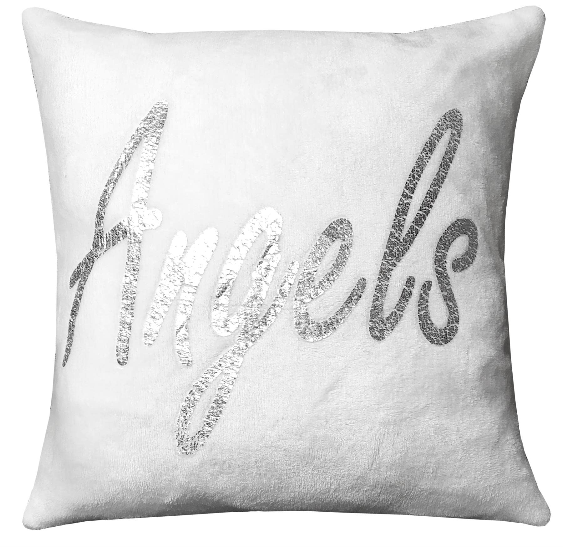 Olivia Rocco Angel Wings Teddy Duvet Cover Set Soft Thermal Quilt Sets Warm Cosy Snug Bedding, Cushion White