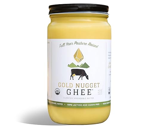 Miniatura 5 de Ganador tradicional de Gold Nogget GHEE, USDA ORGANIC, AÑO COMPLETOPASTURA, MANTEQUILLA ALIMENTADA DE PASTE, 8 onzas
