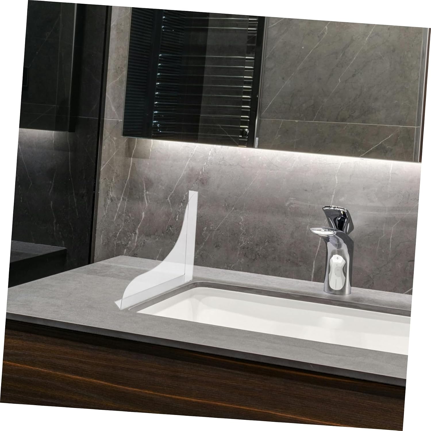ULTECHNOVO Acrylic Bathtub Shower Splash Guard Set Splash Barrier Protection for Tub Sink