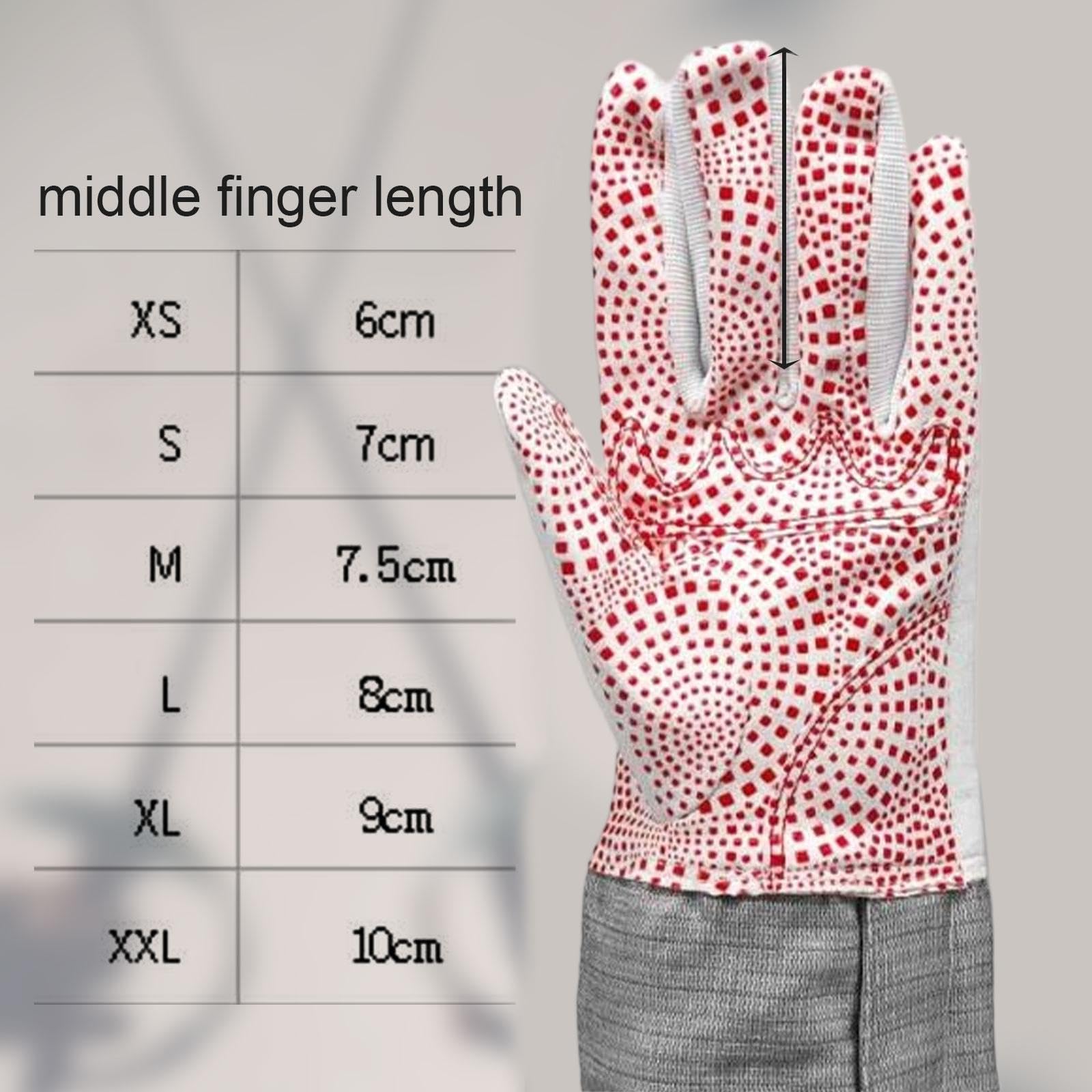 Guante de Esgrima Sable Profesional para Mano Izquierda con Acolchado Y Refuerzo Metálico Diseñado para Entrenamiento Y Adecuado para Jóvenes
