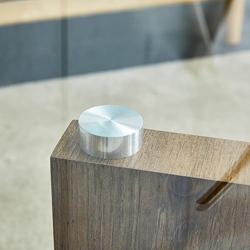 Miniatura 9 de Mesas de centro de cristal para sala de estar, mesa central rectangular moderna de 47.2 pulgadas, mesa de cóctel minimalista con parte superior de