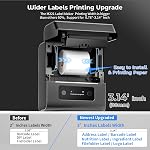 M221 Label Maker, Upgrade 3 Inch Bluetooth Thermal Label Printer for Batch Printing, Barcode, Address, Product Ingredient, Barcode Label Printer for Small Business,File Folder,for Phone & PC