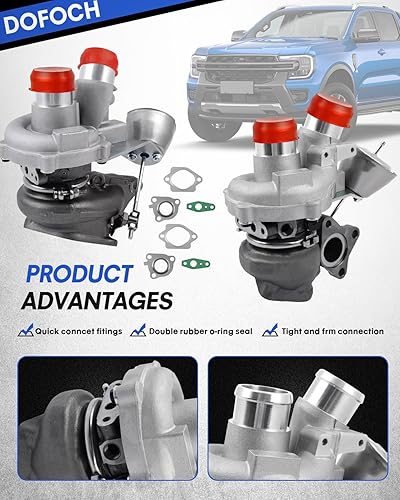 Miniatura 4 de Turbocompresor doble izquierdo y derecho para Ford F150 F-150 V6 3.5L, 2015-2016 Expedition 3.5L, para Ford Transit 150 250 350 3.5L V6 Ecoboost