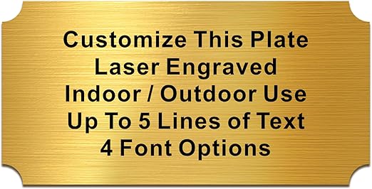 Engraved Plaques Personalised Memorial Plaques for Doors Urns Solid ...