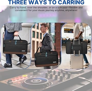 ORKELS DJ Controller Case for DDJ-FLX10, DDJ-GRV6, DDJ-REV5, DDJ-REV7, DDJ-FLX6-GT, DDJ-800, XDJ-RR, DDJ-1000SRT, RX, S8, DDJ SX, SX2, SX3, Inpulse 500 DJ Controller