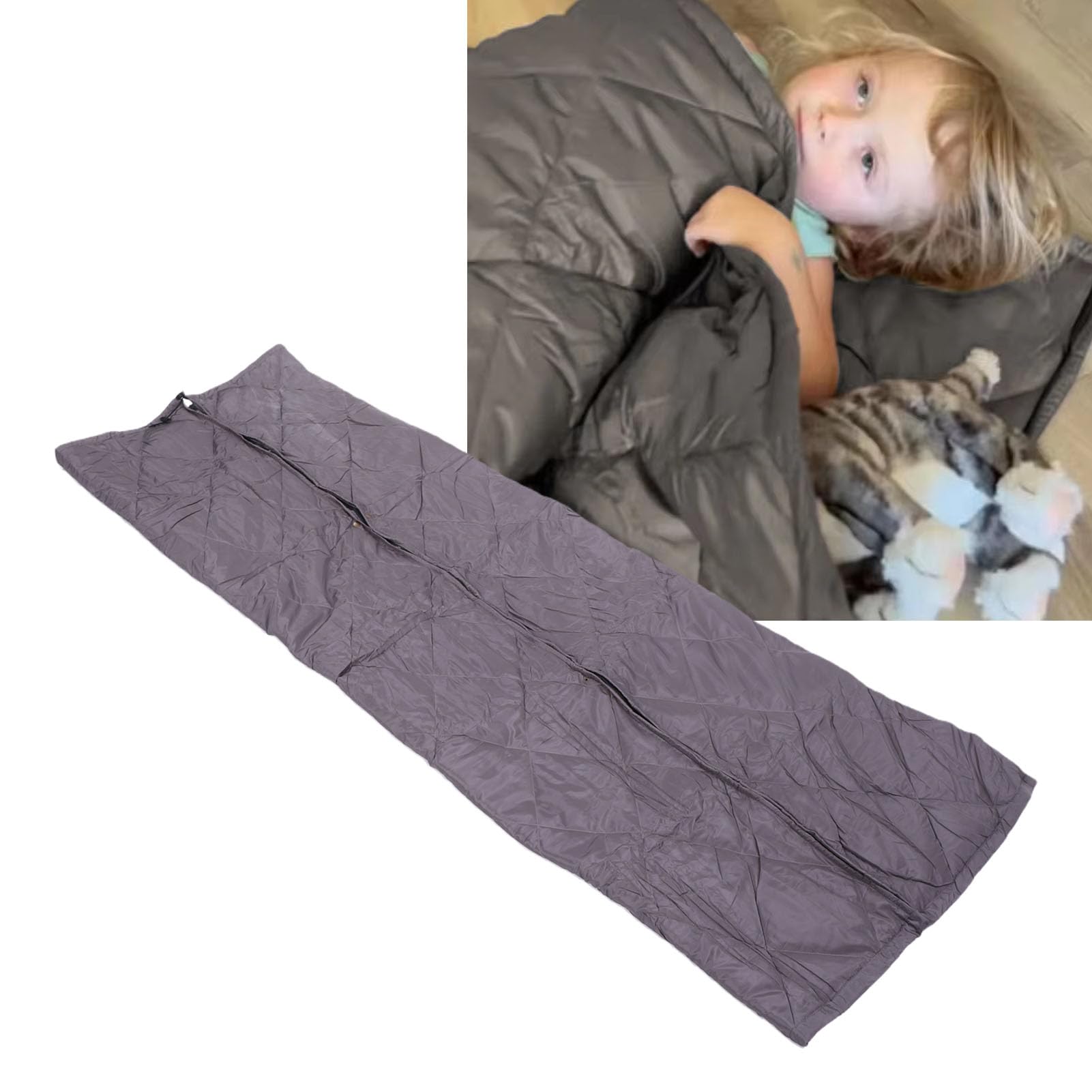 Coperta da Campeggio Scialle Indossabile Compatto Coperta da Campeggio 4 in 1 Sacco a Pelo Trapuntato per Esterni per falò da Viaggio