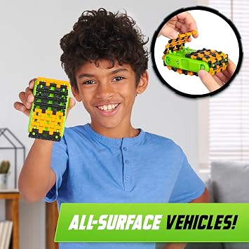 WowWee Power Treads Gravity Warp Pack Toy Car Track for Kids Includes 1 Vehicle and 50+ Pieces