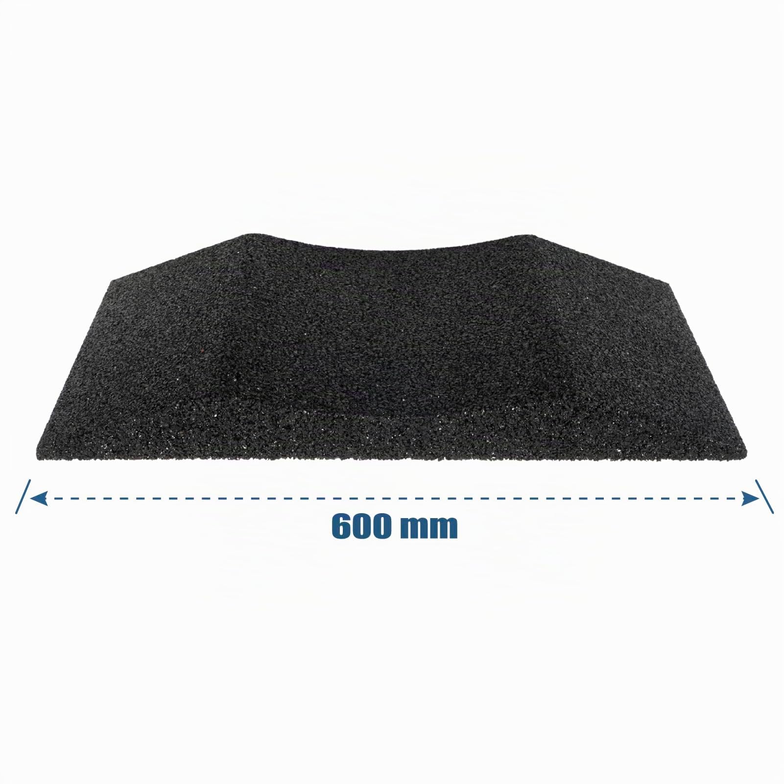 HASKYY Juego de 4 protectores de neumáticos 600x300x64mm hasta 285mm de ancho, protector de neumáticos, cama de neumáticos, nido de neumáticos de granulado de goma de 300mm de ancho