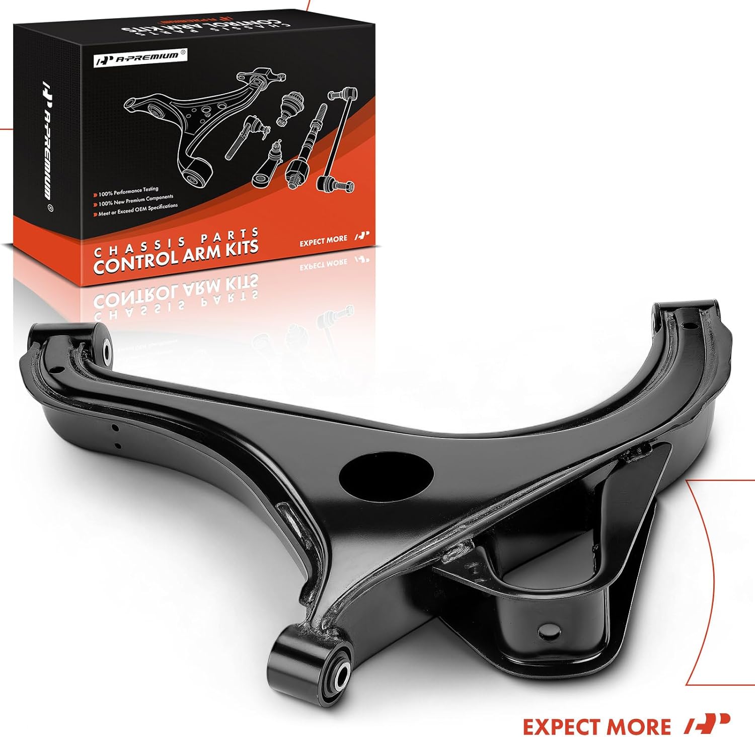 A-Premium Rear Right Lower Control Arm, with Bushing, Compatible with Ford Explorer 2002-2005 & Lincoln Aviator 2003-2005 & Mercury Mountaineer 2002-2005