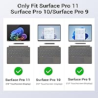 Vista 2 de MoKo Funda compatible con Microsoft Surface Pro 11, Surface Pro 10, Surface Pro 9 de 13 pulgadas, funda protectora resistente todo en uno con correa