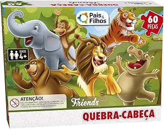 Pais & Filhos Quebra - Cabeça Friends - 60 Pçs, Sortidas