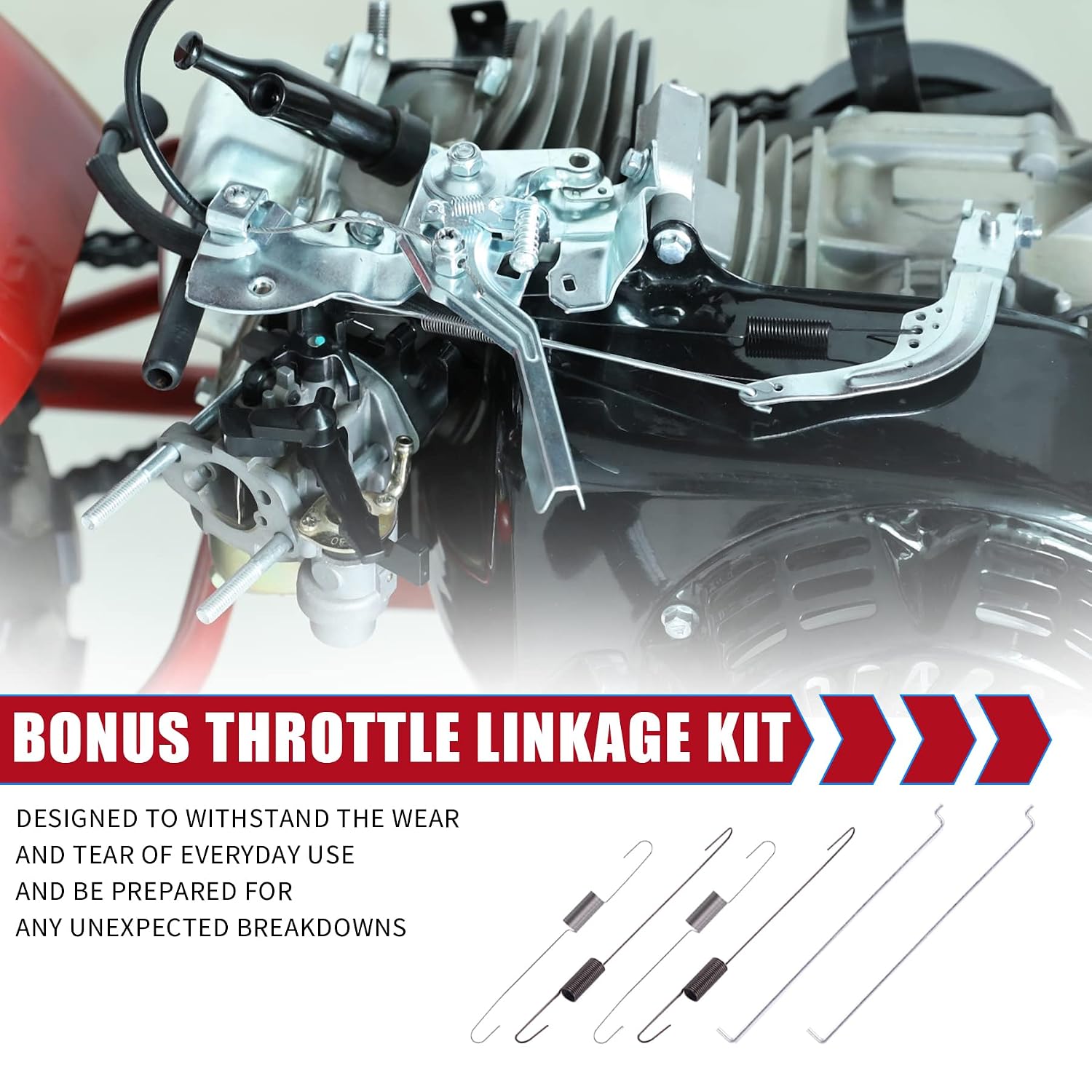 Universal 7/8" Mini Bike Throttle Control Assembly kit fit for Predator 212 196cc Coleman CT200U BT200X CT200U-EX Massimo MB200 Axis M200 GX160 GX200 Engine Parts Mini Bike Go Kart Tiller