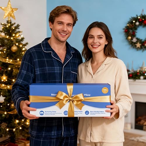 Miniatura 6 de Almohada cervical para dormir, almohada de espuma viscoelástica para aliviar el dolor de cuello con funda de almohada transpirable, almohada de