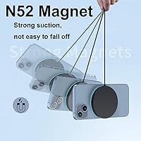 Vista 5 de Cargador MagSafe, almohadilla de carga inalámbrica magnética para iPhone 17/17 Pro/17 Pro Max/Air/16 15 14 13 12 Pro Max Plus mini y AirPods 2 3