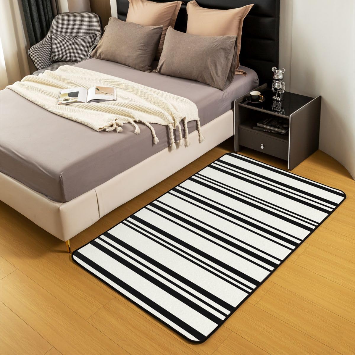 Homewish Einfache Streifen Teppich 100x150