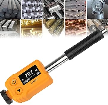 Portable Hardness Tester, Metals Durometer Tester, Hardness Testing Equipment, 7-in-1 Leeb Hardness Tester for HL HV HB HS HRA HRB HR,LS252C