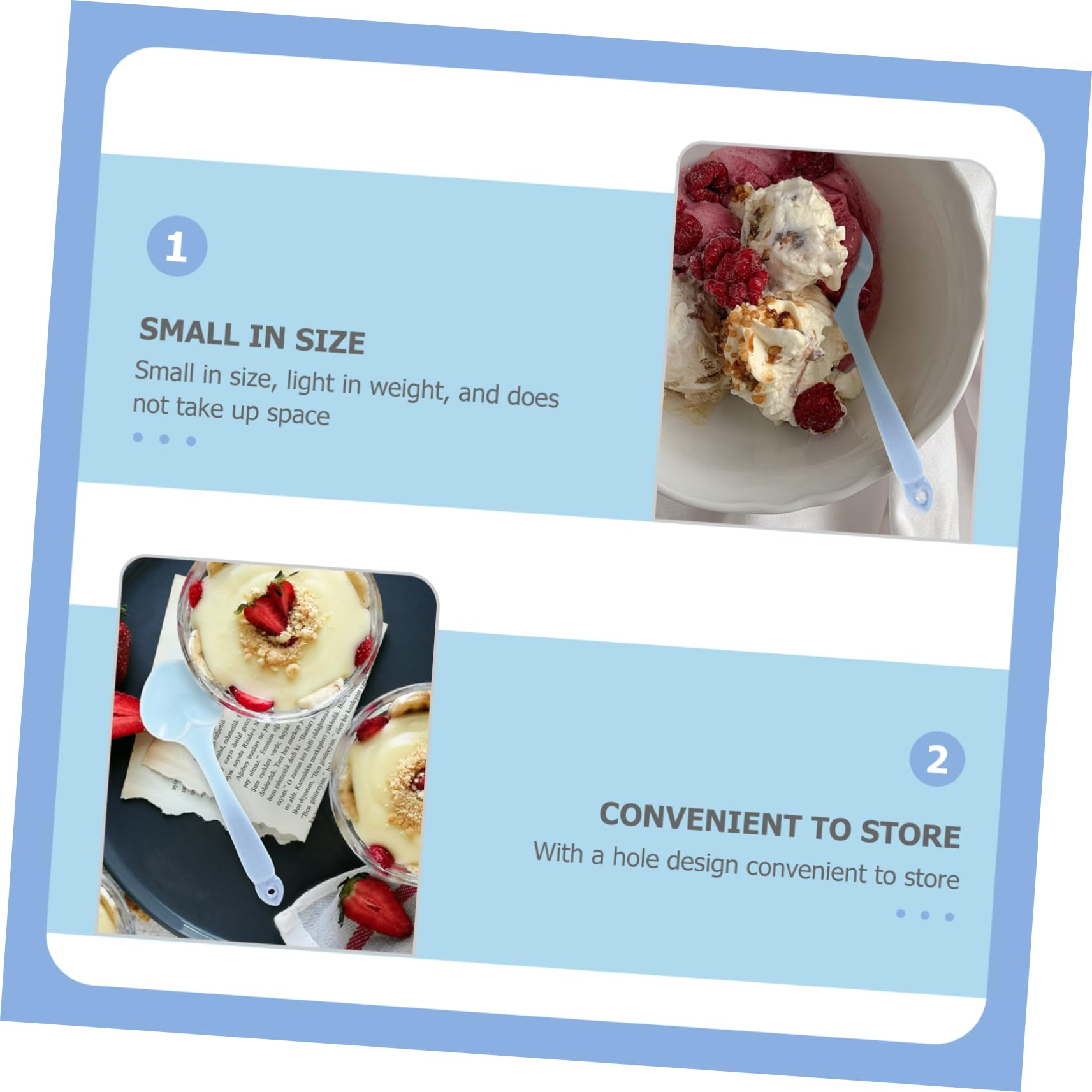 GRIRIW Heart Shaped Dessert Spoon Home Teaspoon Soup Spoon Honey Spoons for Tea Spoon Coffee Stir Spoons Cocktail Mixing Spoon Coffee Honey Spoons Demitasse Spoons Blue Ceramics