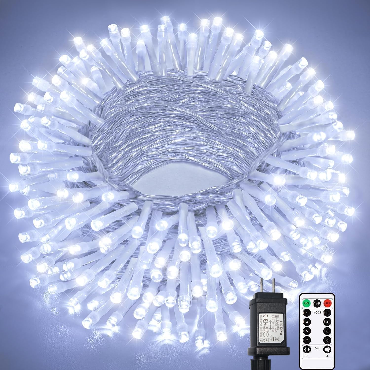 Guirlande Lumineuse LED Féerique Avec Télécommande - Étanche, Dimmable, Pour Noël, Mariage, Extérieur