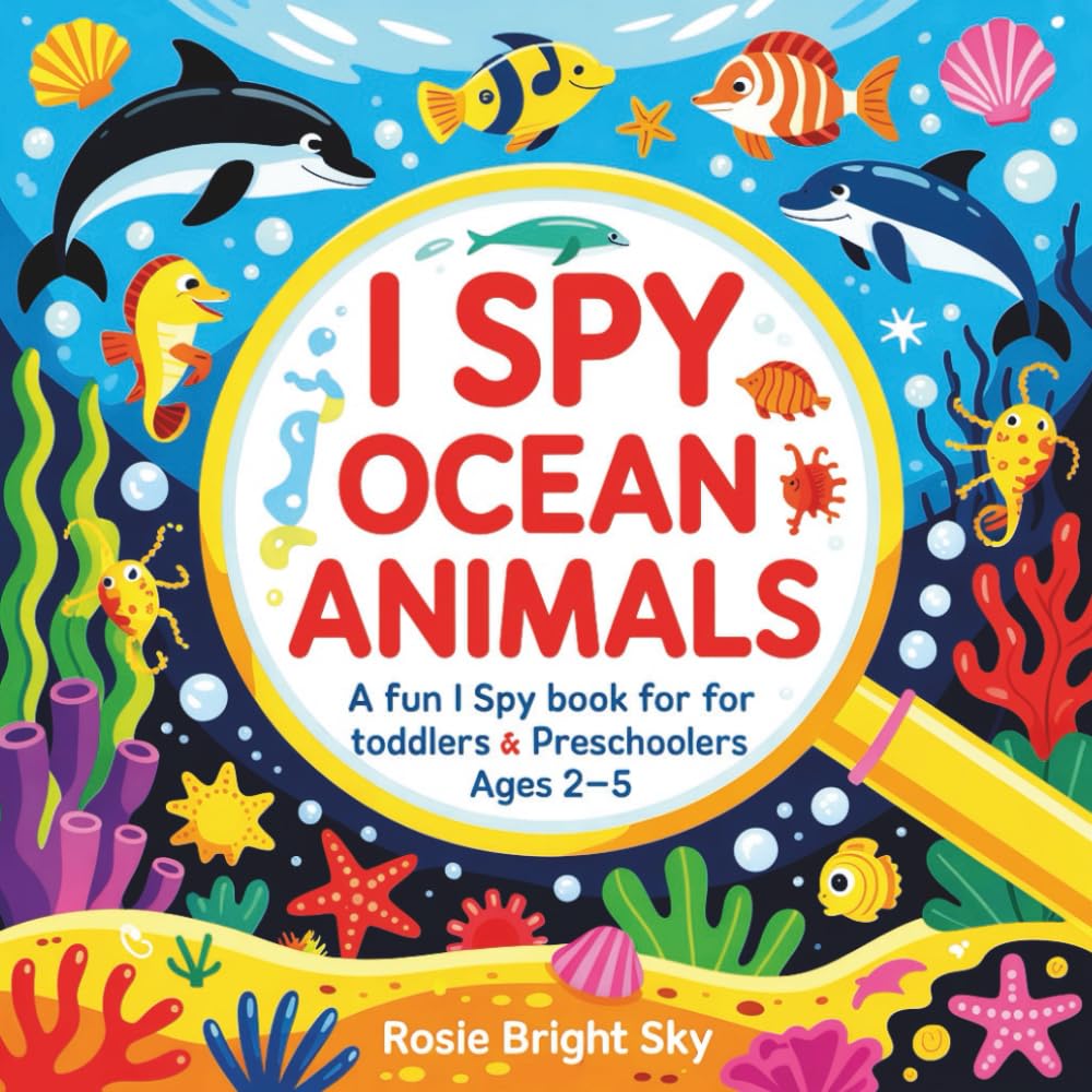 I Spy Ocean Animals: A Fun I Spy Book for Toddlers & Preschoolers Ages 2–5