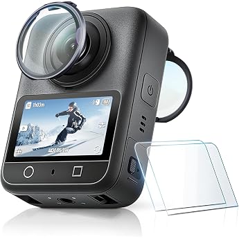 STARTRC PHOTO Lens Protector & Screen Protector for DJI Osmo 360 Accessories PC Lens Protector + HD Screen Protector for Osmo 360 Camera Scratch and Dust Resistant Pack of 2