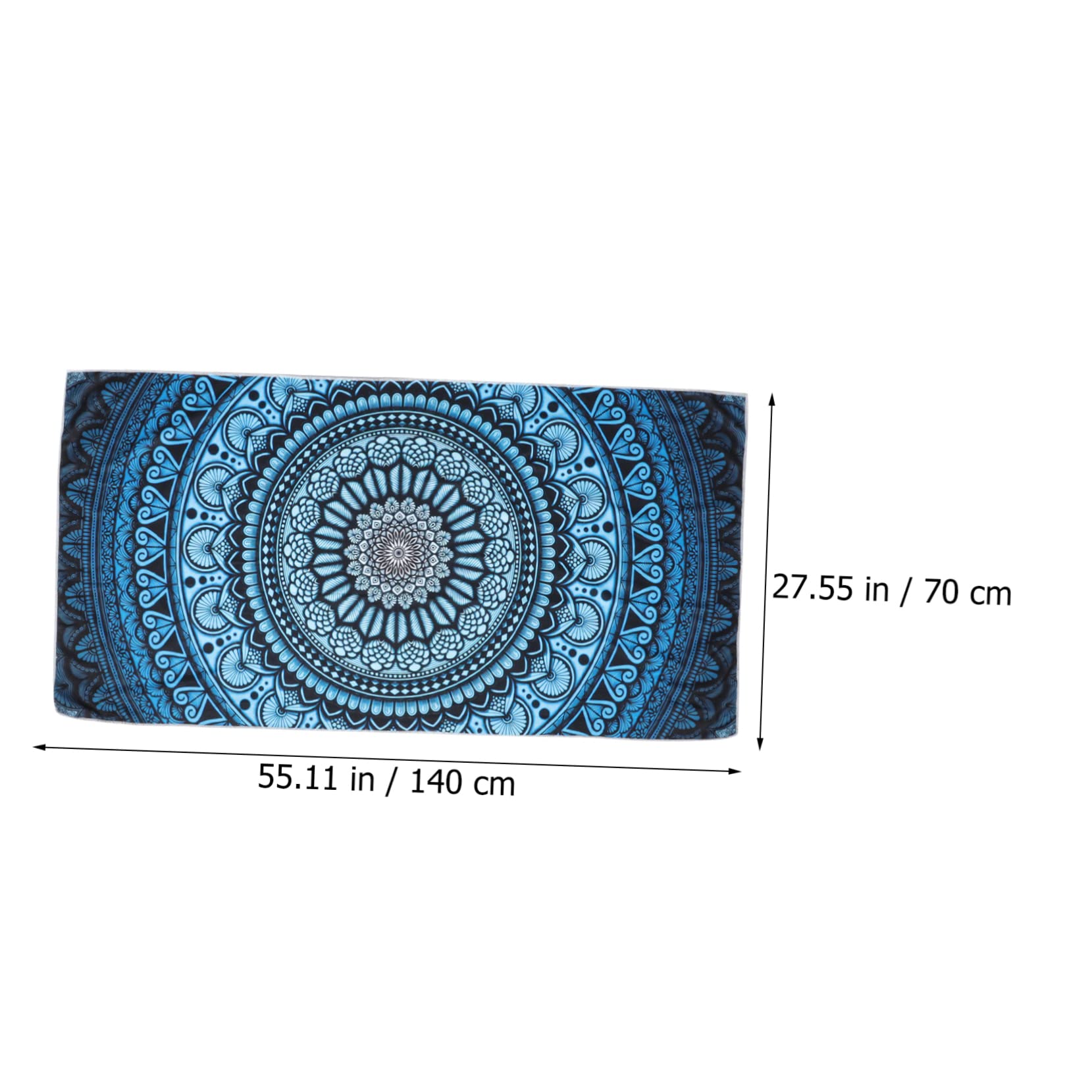 PRETYZOOM 4 Pz telo mare asciugamano palestra asciugamani palestra gym towel asciugamani in microfibra asciugamano in microfibra per il viso telo da piscina fibra superfine Blue