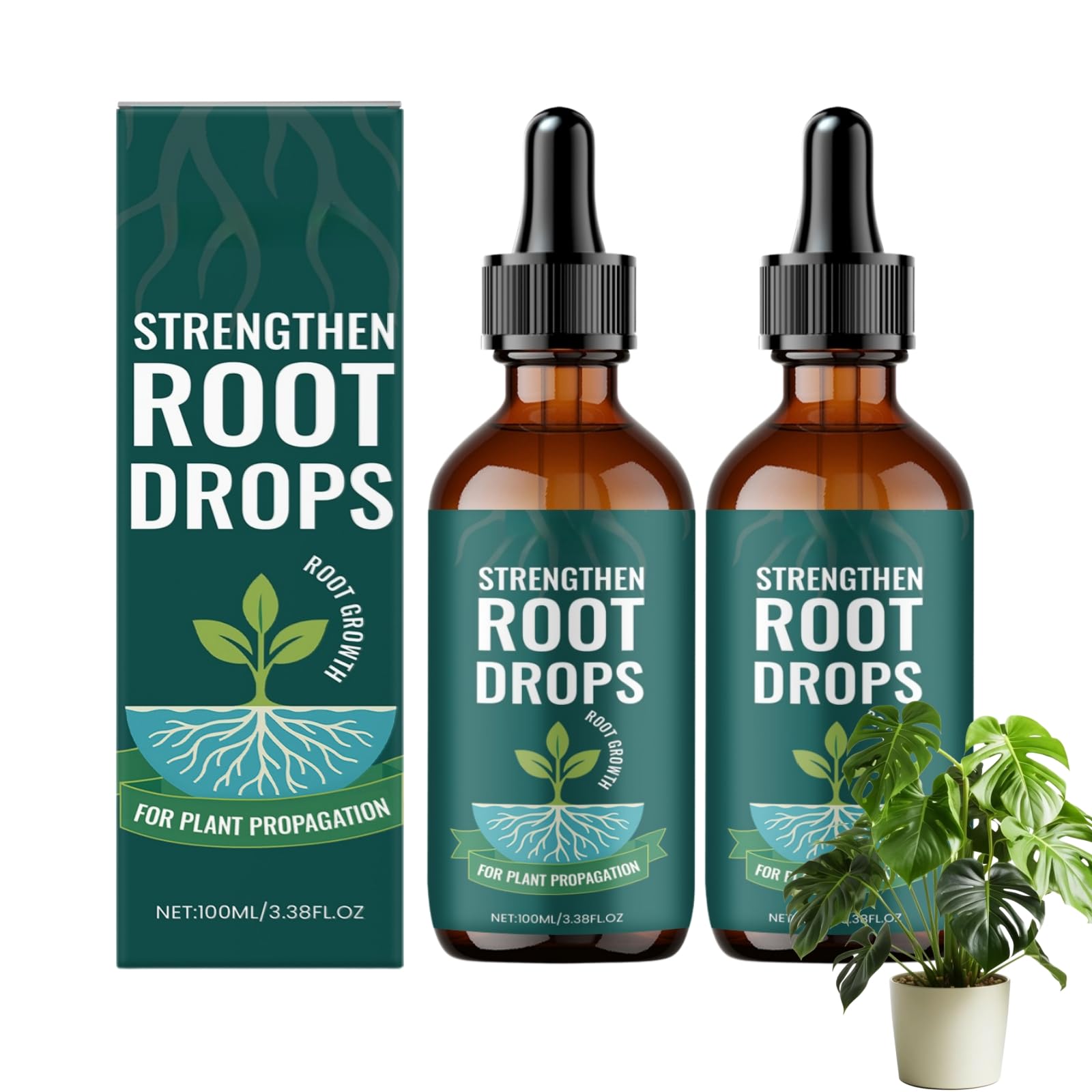 2PCS Rooting Gel for Cuttings,Liquid Plant Rooting - Rapid Rooting Agent for Indoor Plant,Root Compound for Cuttings,Root Grow Booster,Plants Powder for Care