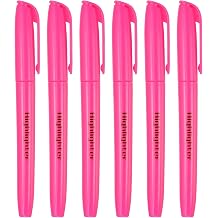 PATIKIL Blue Highlighter, 6 Pack High Lighters No Bleeds Highliters Pens