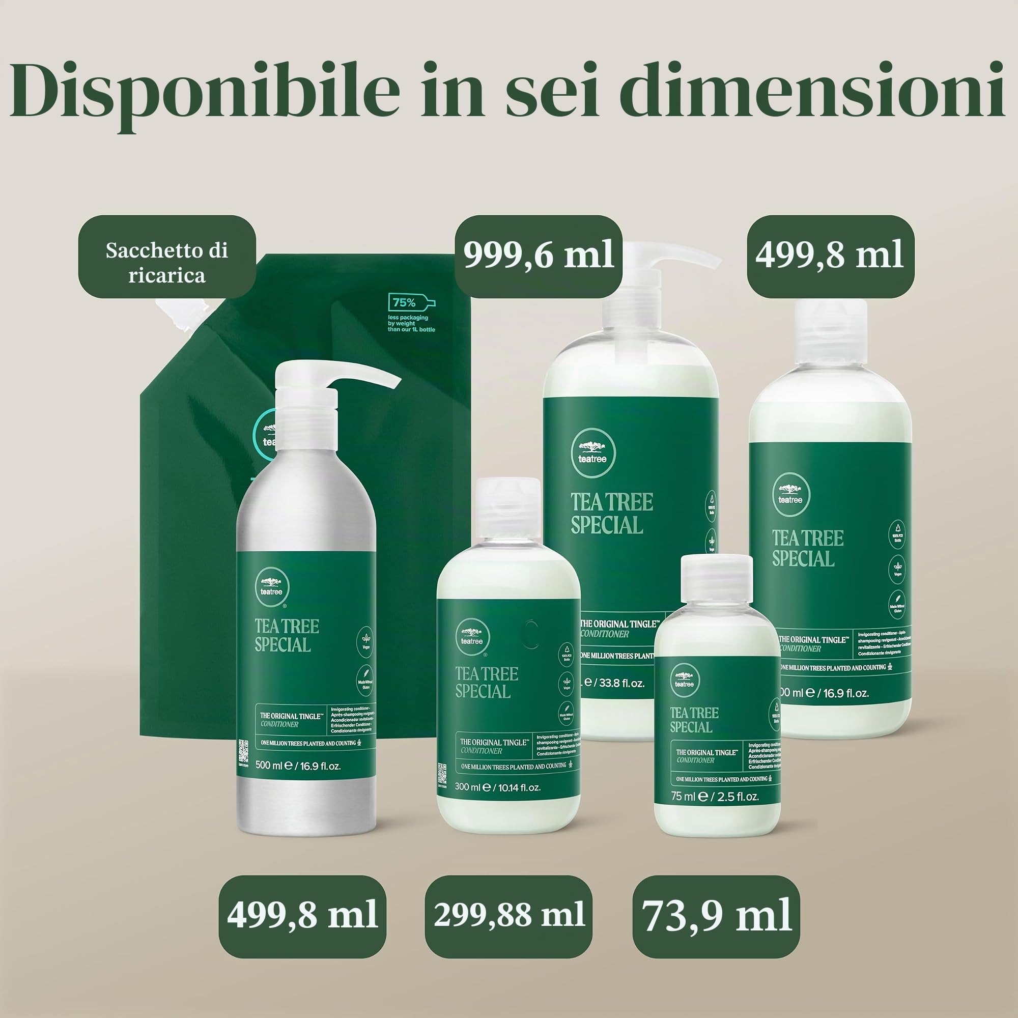 Tea Tree Special Conditioner, districante, rinfrescante e rinvigorente, per tutti i tipi di capelli - 1000 ml