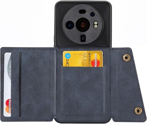 Miniatura 3 de Funda para Xiaomi 12S Ultra, con ranura para tarjeta para Xiaomi 12S Ultra 2203121C Funda Azul
