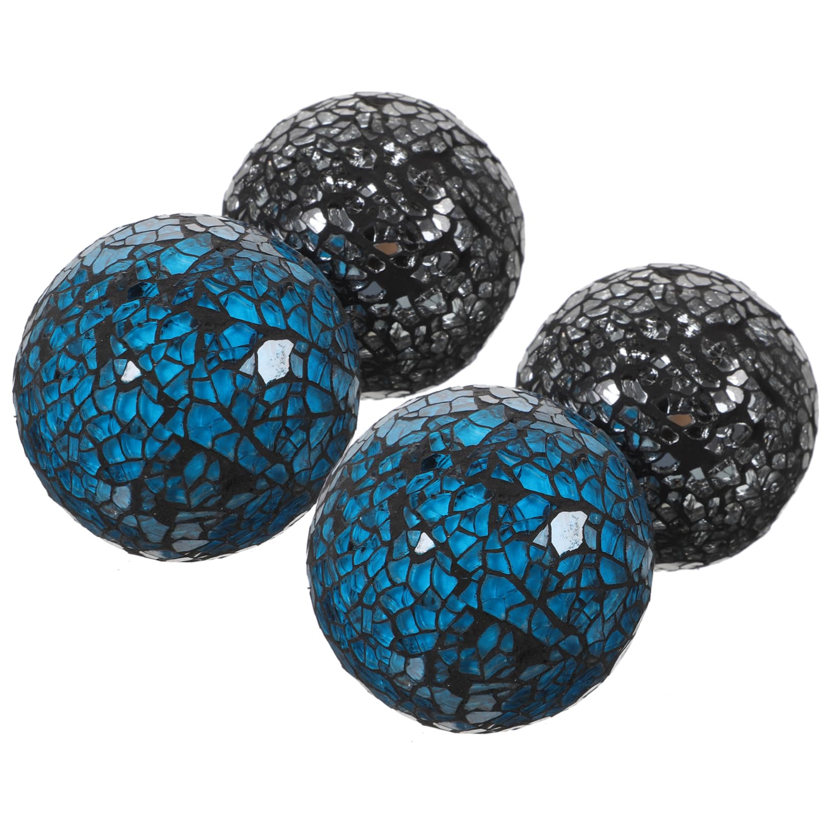 Bolas decorativas de mosaico de vidrio modernas accesorios de diseño para centro mesa
