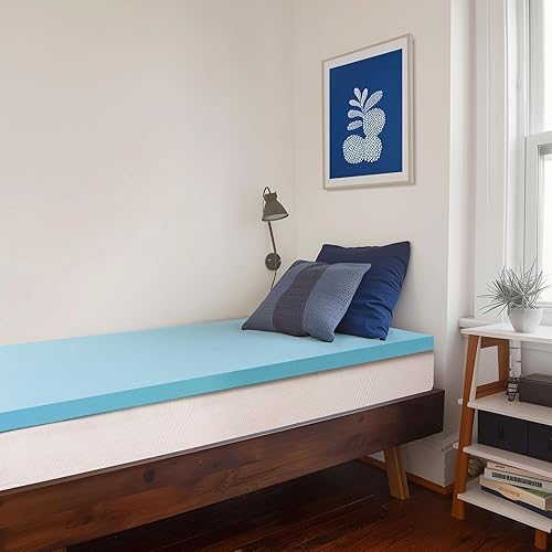 Miniatura 15 de Subrtex Cubrecolchón de Espuma Viscoelástica, Cubrecolchón de Espuma Viscoelástica con Infusión de Gel, Cubrecolchón para Personas que Duermen de