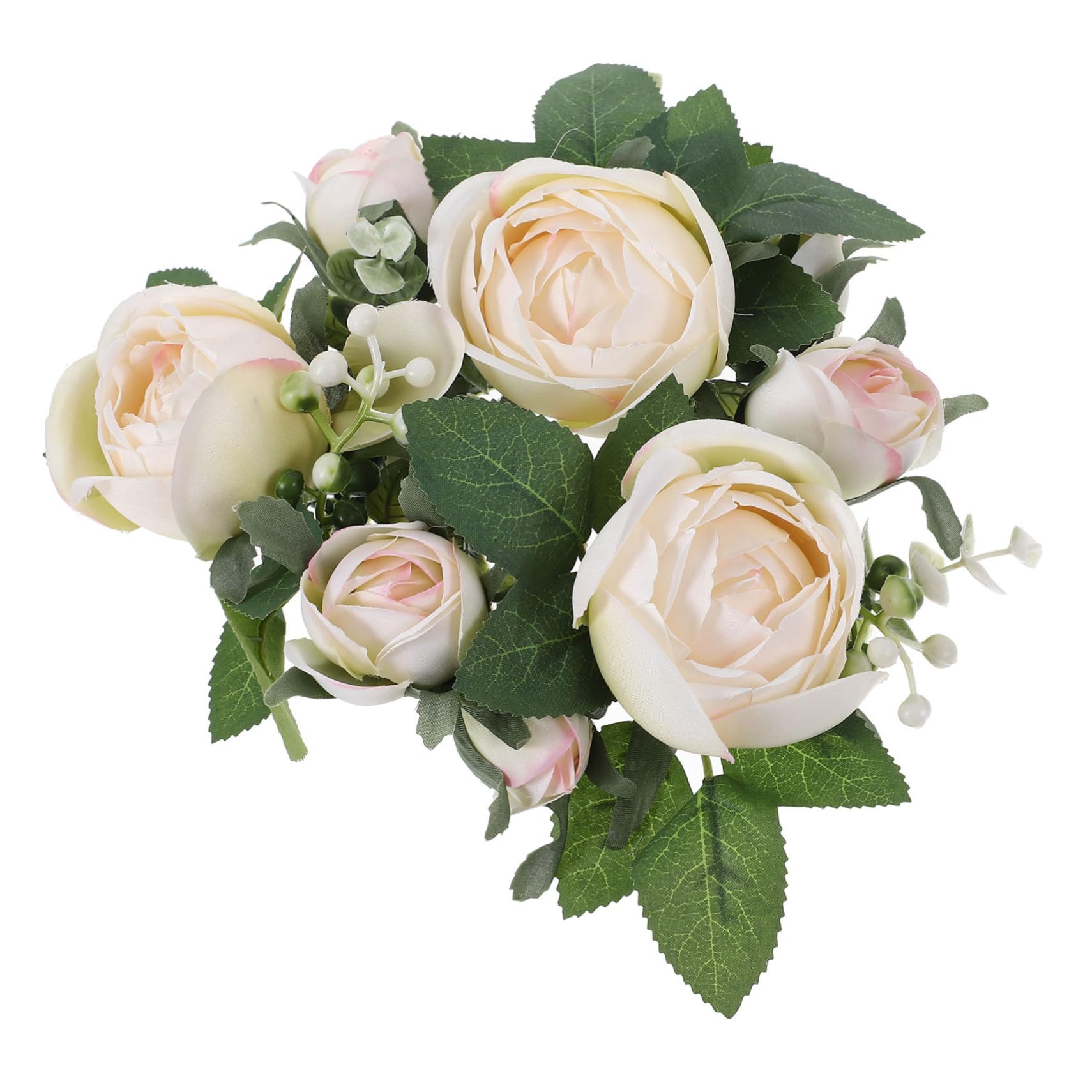 Anneaux De Bougie Artificielle MAGICLULU - Lot De 2 - Décoration Table Pâques, Noël, Mariage - Eucalyptus Vert