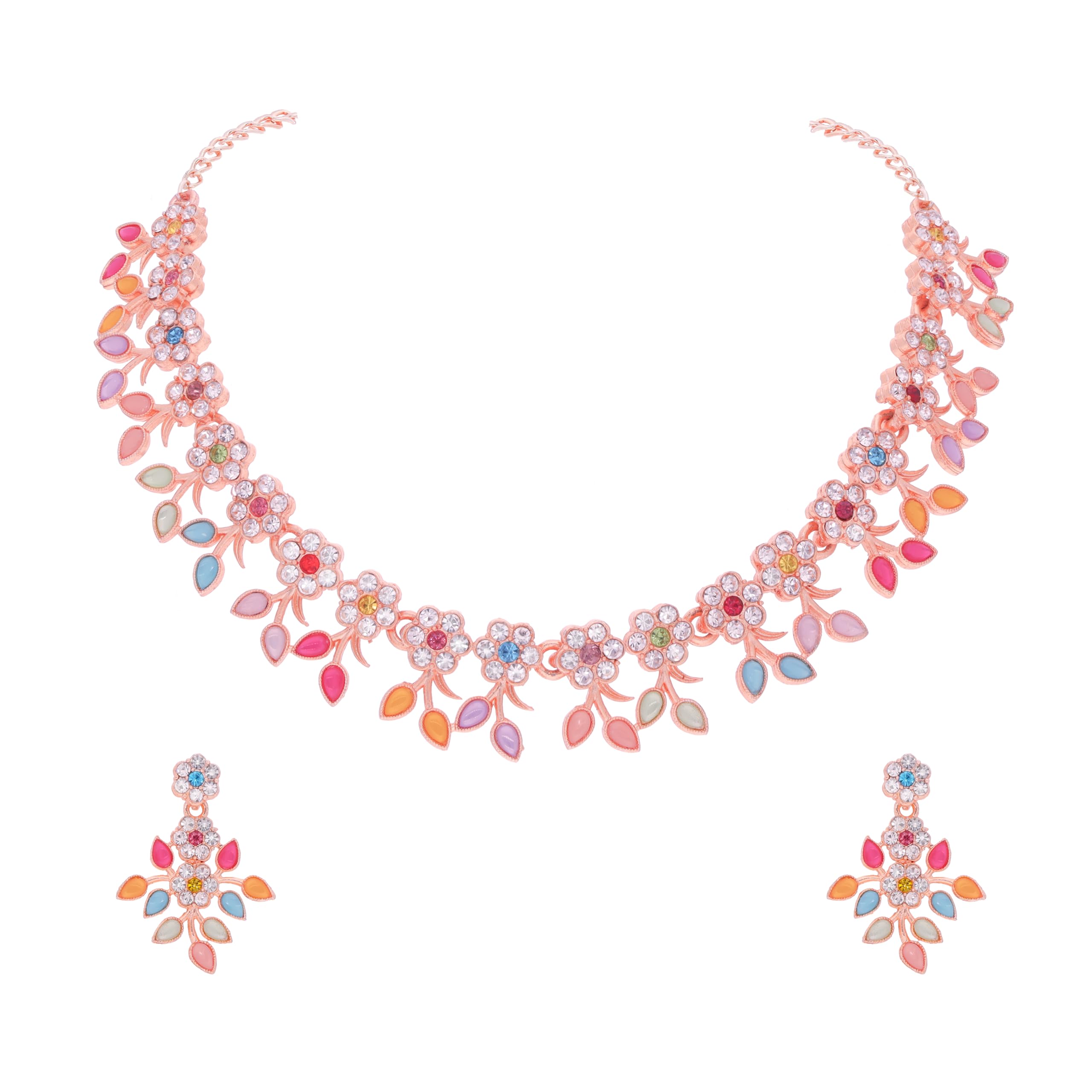See full amazon price history chart for Brado Jewellery Rosegold Polished AD Crystal Choker Necklace Jewellery Set with Matching Earrings Suited for Party Wedding Festive for Women and Girls Brado Jewellery Rosegold Polished AD Crystal Choker Necklace Jewellery Set with Matching Earrings Suited for Party Wedding Festive for Women and Girls (B0CPHV294S) Amazon Price History, Amazon Price Tracker
