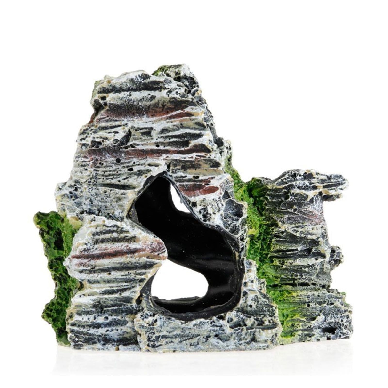 3 pezzi di roccia for acquario Mountain View Per Decorazione | Cave Tree Bridge Fish Tank Ornament Rockery Decor